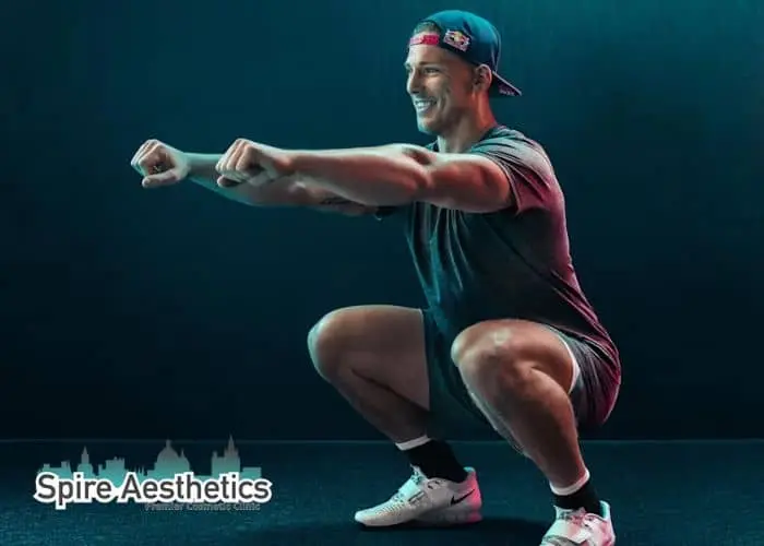 Image of man build leg muscle West Drayton through exercise