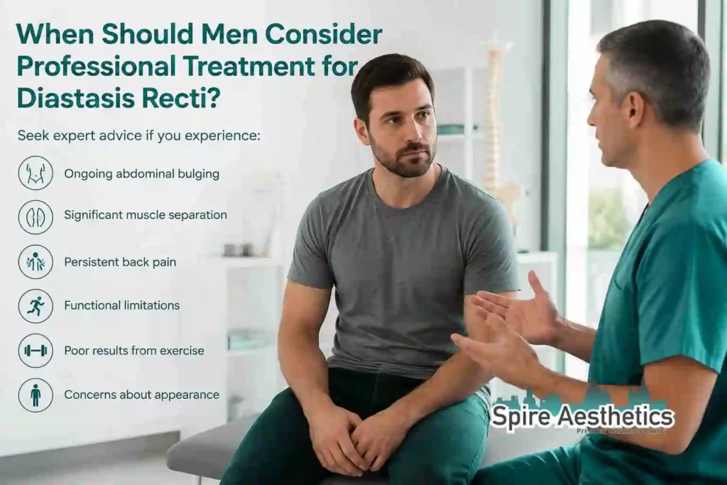 When Should Men Consider Professional Treatment for Diastasis Recti West Drayton?