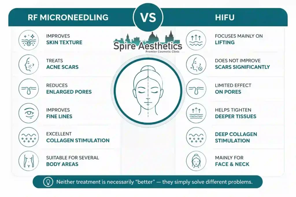 RF Microneedling vs HIFU: Which Treatment Gives Better Results West Drayton?